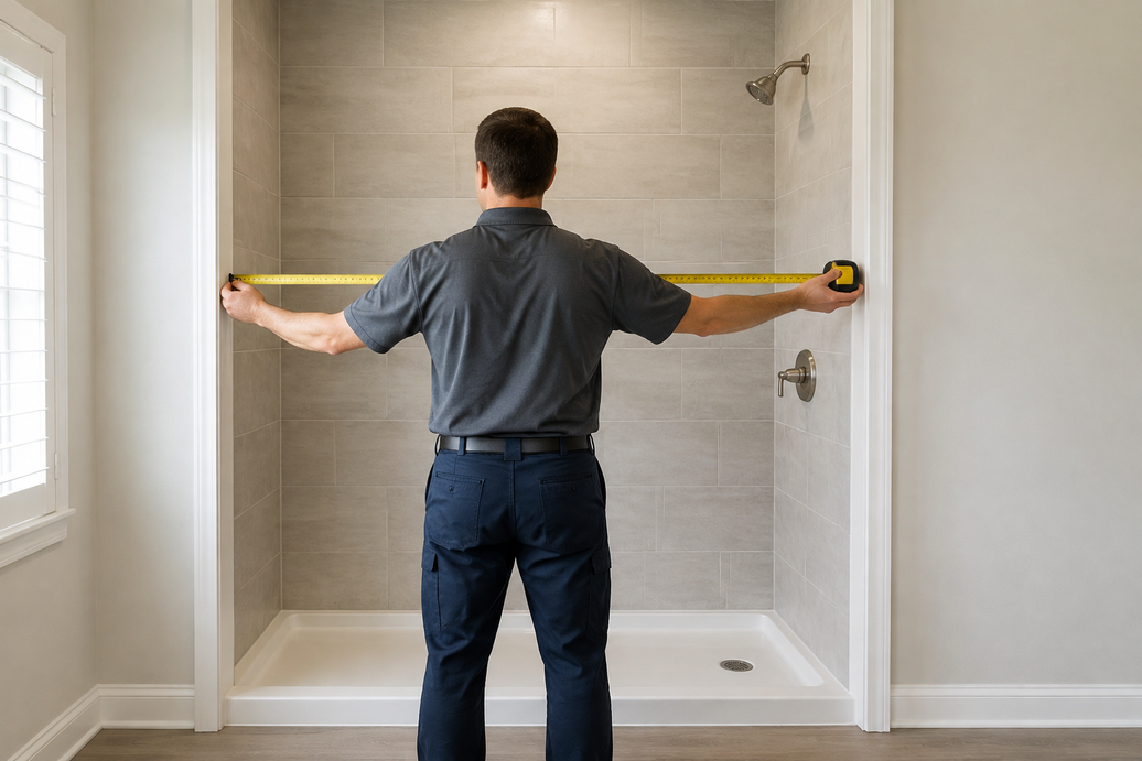 shower door measure guide