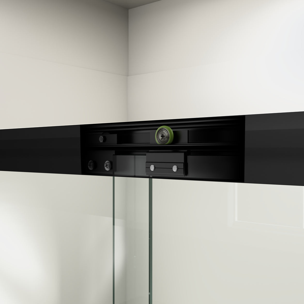 Core 44"-48" or 56"-60" W x 72" H Framed Double Sliding Shower Door with 1/4"(6mm) Tempered Clear Glass
