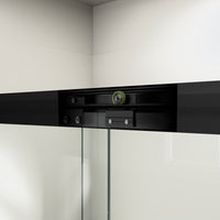 Core 44"-48" or 56"-60" W x 72" H Framed Double Sliding Shower Door with 1/4"(6mm) Tempered Clear Glass