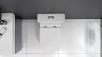 23" Compact One-Piece Toilet with 0.8/1.6 GPF Dual Flush and Soft-Close Seat in White