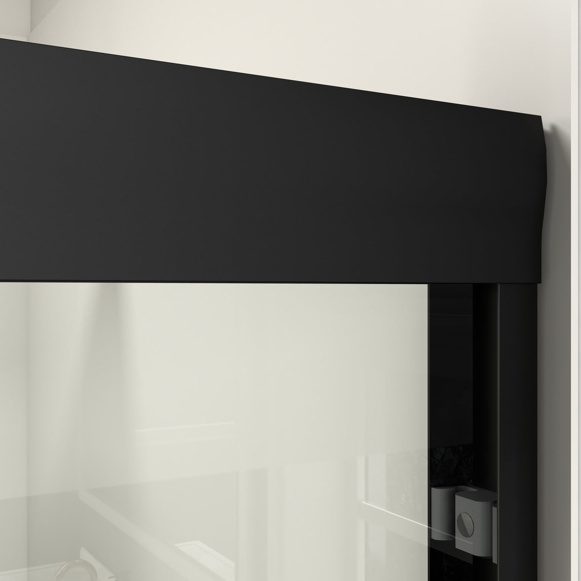 Core 44"-48" or 56"-60" W x 72" H Framed Double Sliding Shower Door with 1/4"(6mm) Tempered Clear Glass
