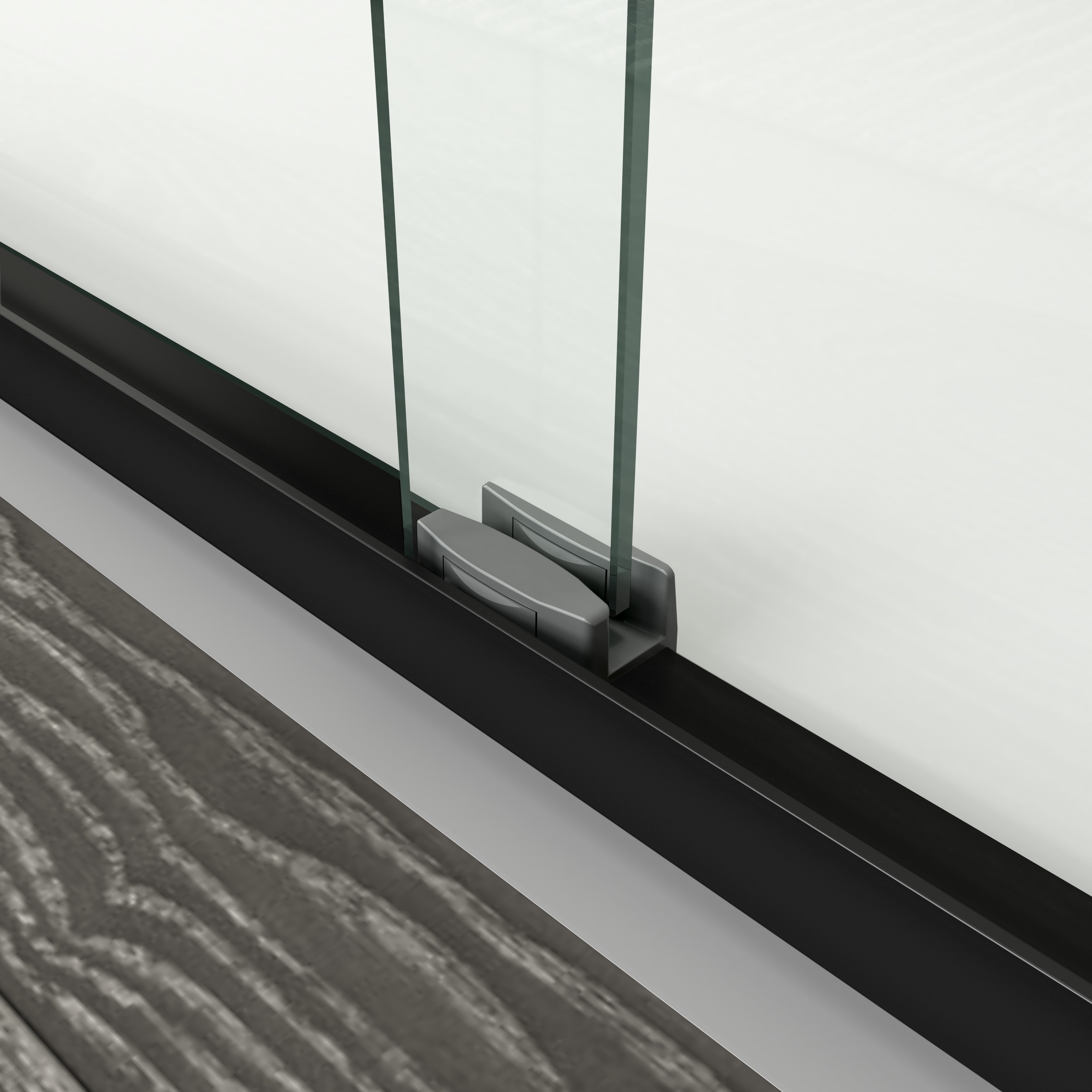 Core 44"-48" or 56"-60" W x 72" H Framed Double Sliding Shower Door with 1/4"(6mm) Tempered Clear Glass