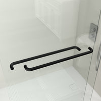 Core 44"-48" or 56"-60" W x 72" H Framed Double Sliding Shower Door with 1/4"(6mm) Tempered Clear Glass