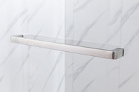 Jade 48"-52" or 60"-64" W x 76" H Semi-Frameless Single Sliding Shower Door with 5/16"(8mm) Tempered Clear Glass and Soft-Close