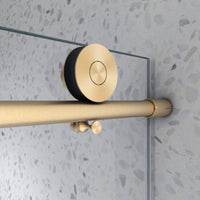 Jade 55"-60"W x 63"H Frameless Single Sliding Bathtub Door with 5/16"(8mm) Tempered Clear Glass and Soft-Close