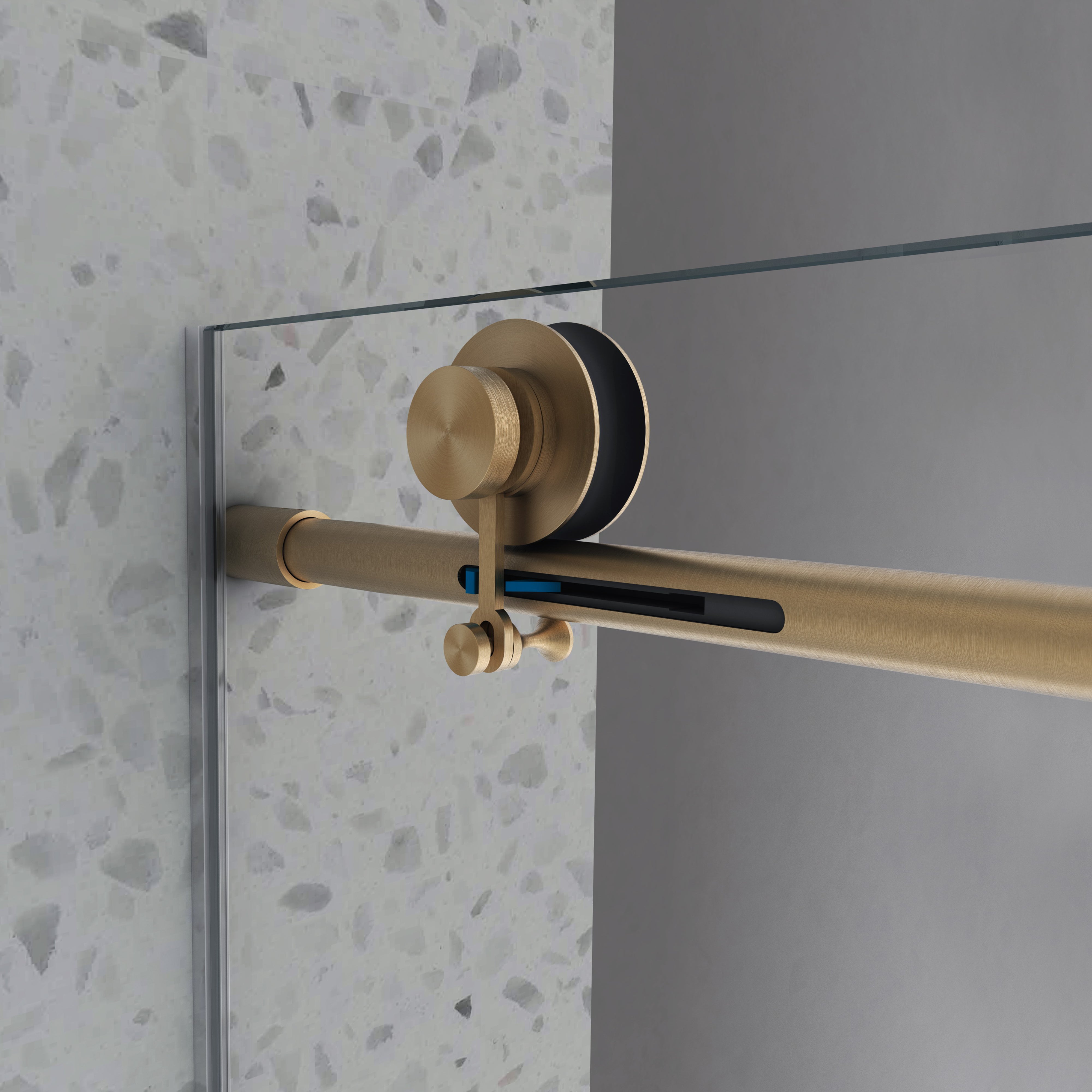 Jade 55"-60"W x 63"H Frameless Single Sliding Bathtub Door with 5/16"(8mm) Tempered Clear Glass and Soft-Close