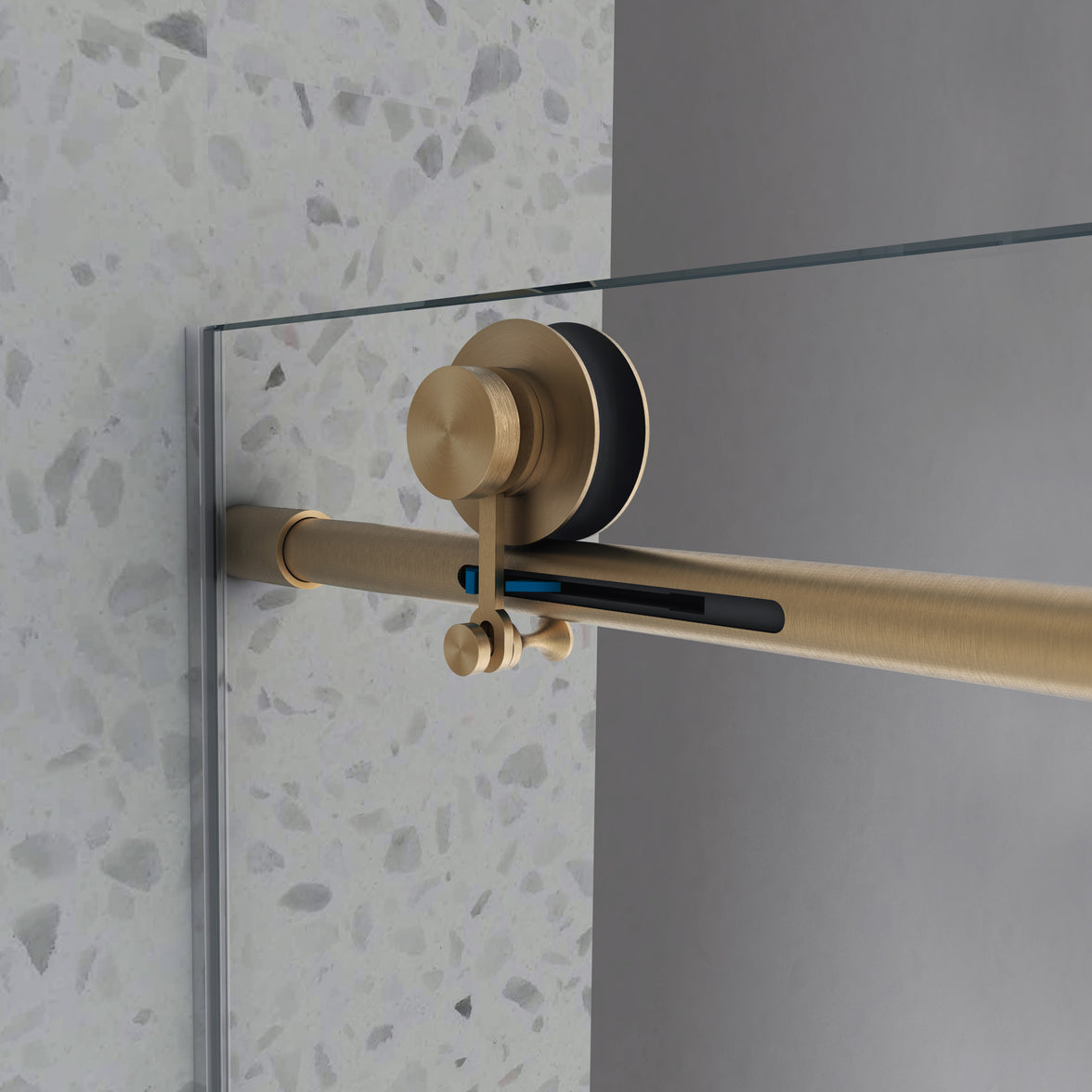 Jade 55"-60"W x 63"H Frameless Single Sliding Bathtub Door with 5/16"(8mm) Tempered Clear Glass and Soft-Close