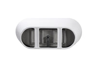 55" Acrylic Freestanding Soaking Bathtub with Pop-Up Drain and Overflow in Gloss White
