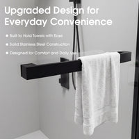 48–52" or 60–64" W x 76" H Matte Black Framed Bypass Shower Door with 5/16"(8mm) Tempered Clear Glass