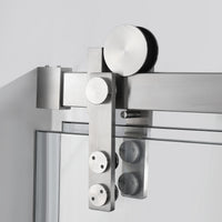 Jade 48"-52" or 60"-64" W x 76" H Semi-Frameless Single Sliding Shower Door with 5/16"(8mm) Tempered Clear Glass and Soft-Close
