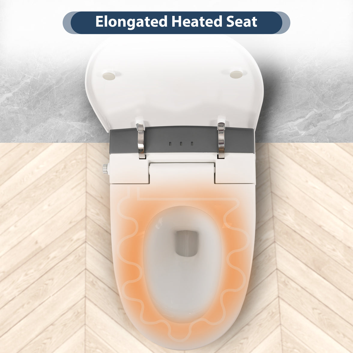 Tankless One-Piece Smart Toilet with Heated Seat, Auto Flush and Foot Sensor in White
