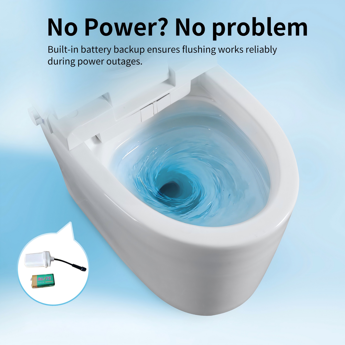 Tankless Smart Toilet with Built-In Bidet, Auto Flush, Heated Seat and Warm Water