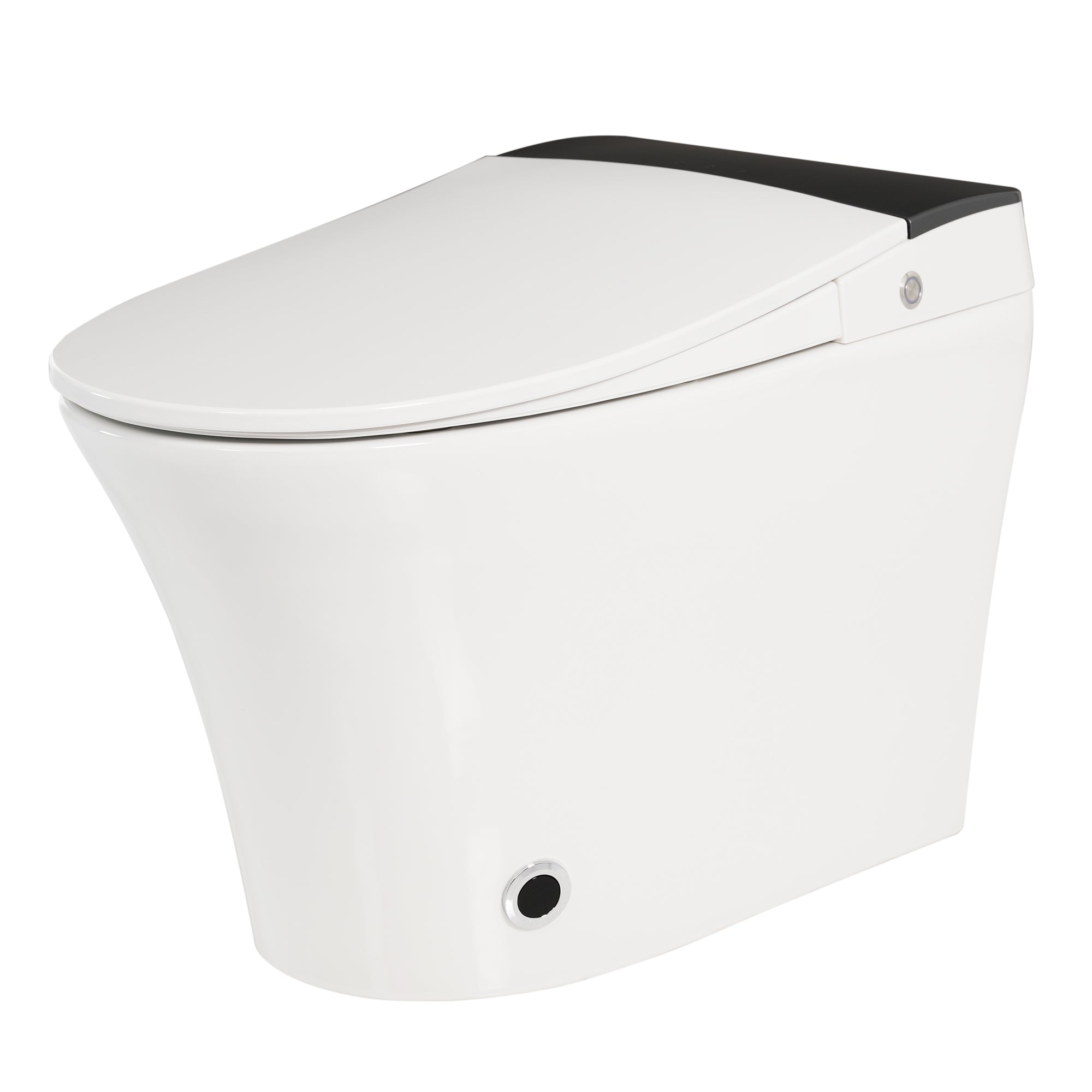 Tankless One-Piece Smart Toilet with Heated Seat, Auto Flush and Foot Sensor in White