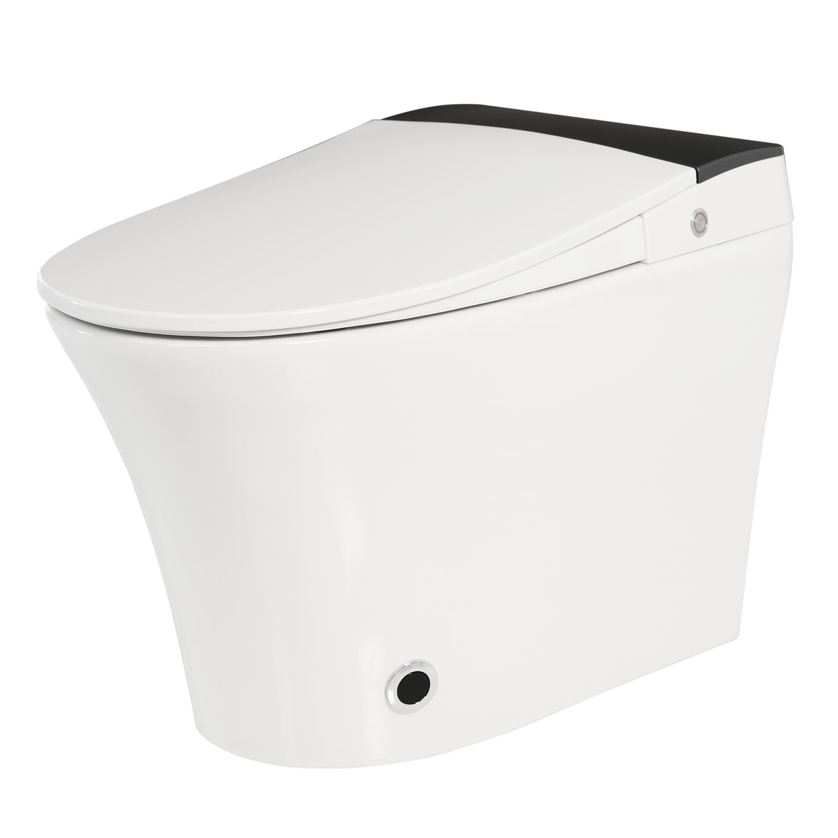 Tankless One-Piece Smart Toilet with Heated Seat, Auto Flush and Foot Sensor in White