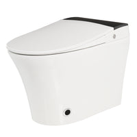 Tankless One-Piece Smart Toilet with Heated Seat, Auto Flush and Foot Sensor in White
