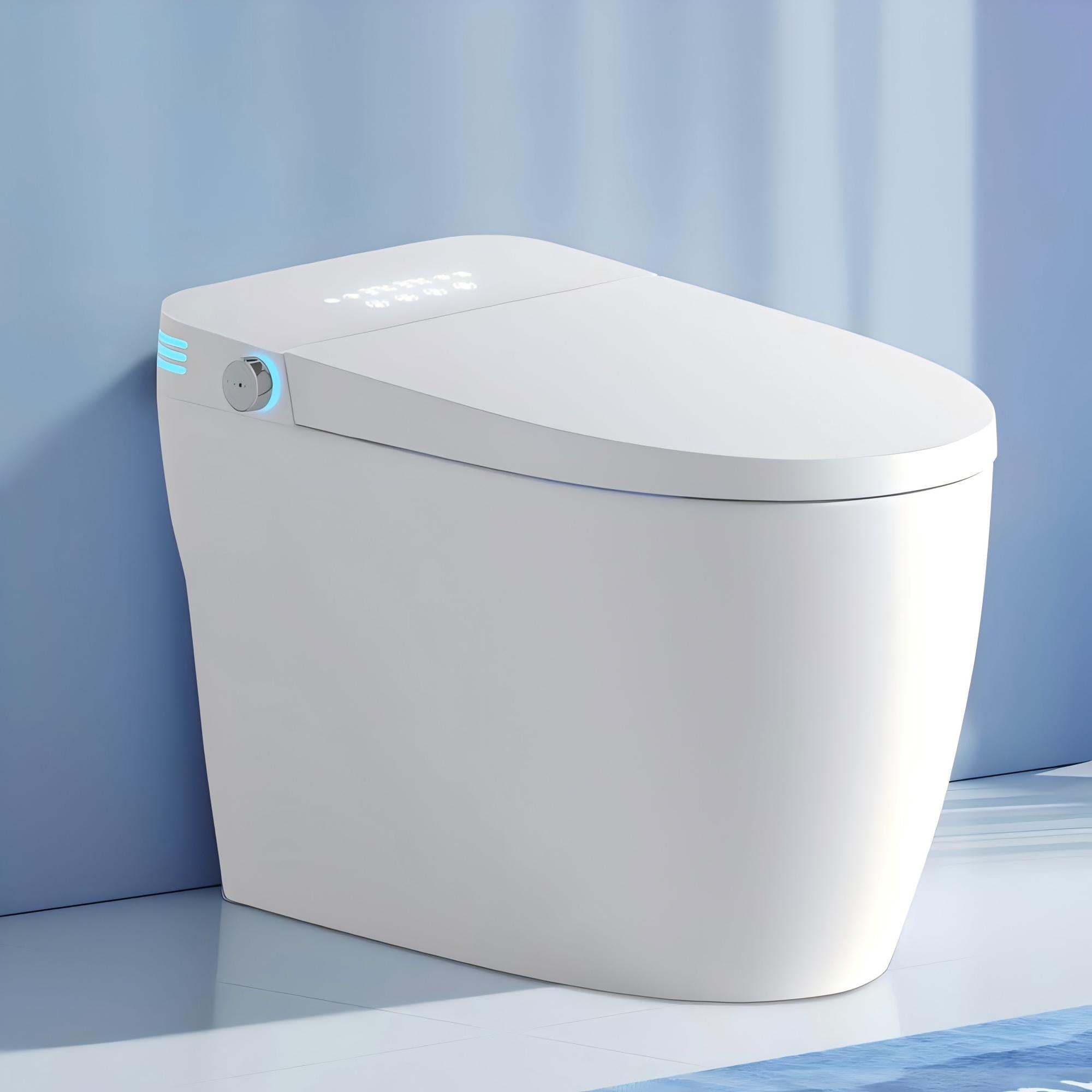 Tankless Smart Toilet with Built-In Bidet, Auto Flush, Heated Seat and Warm Water