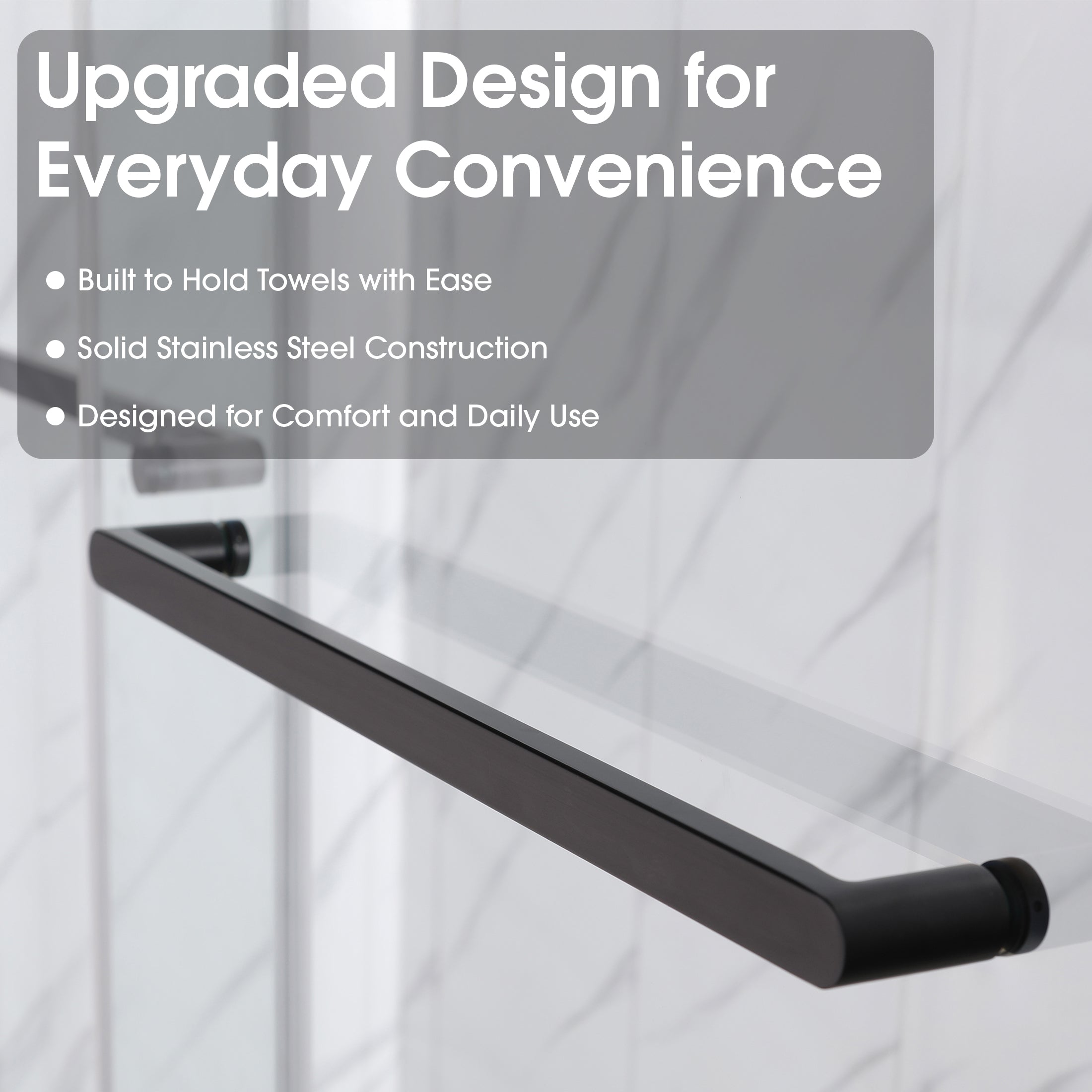 Astra 48"-52" or 60"-64" W x 76" H Frameless Double Sliding Shower Door with 5/16"(8mm) Tempered Clear Glass and Stainless Steel Hardware