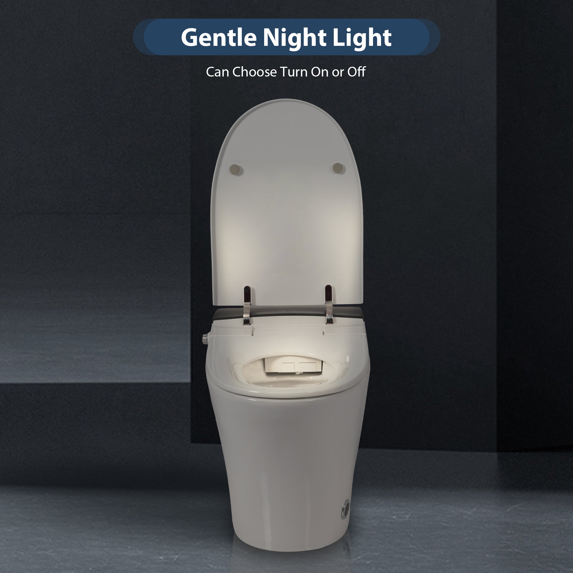 Tankless One-Piece Smart Toilet with Heated Seat, Auto Flush and Foot Sensor in White