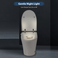 Tankless One-Piece Smart Toilet with Heated Seat, Auto Flush and Foot Sensor in White