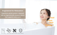 59" Acrylic Freestanding Soaking Bathtub with Pop-Up Drain and Overflow