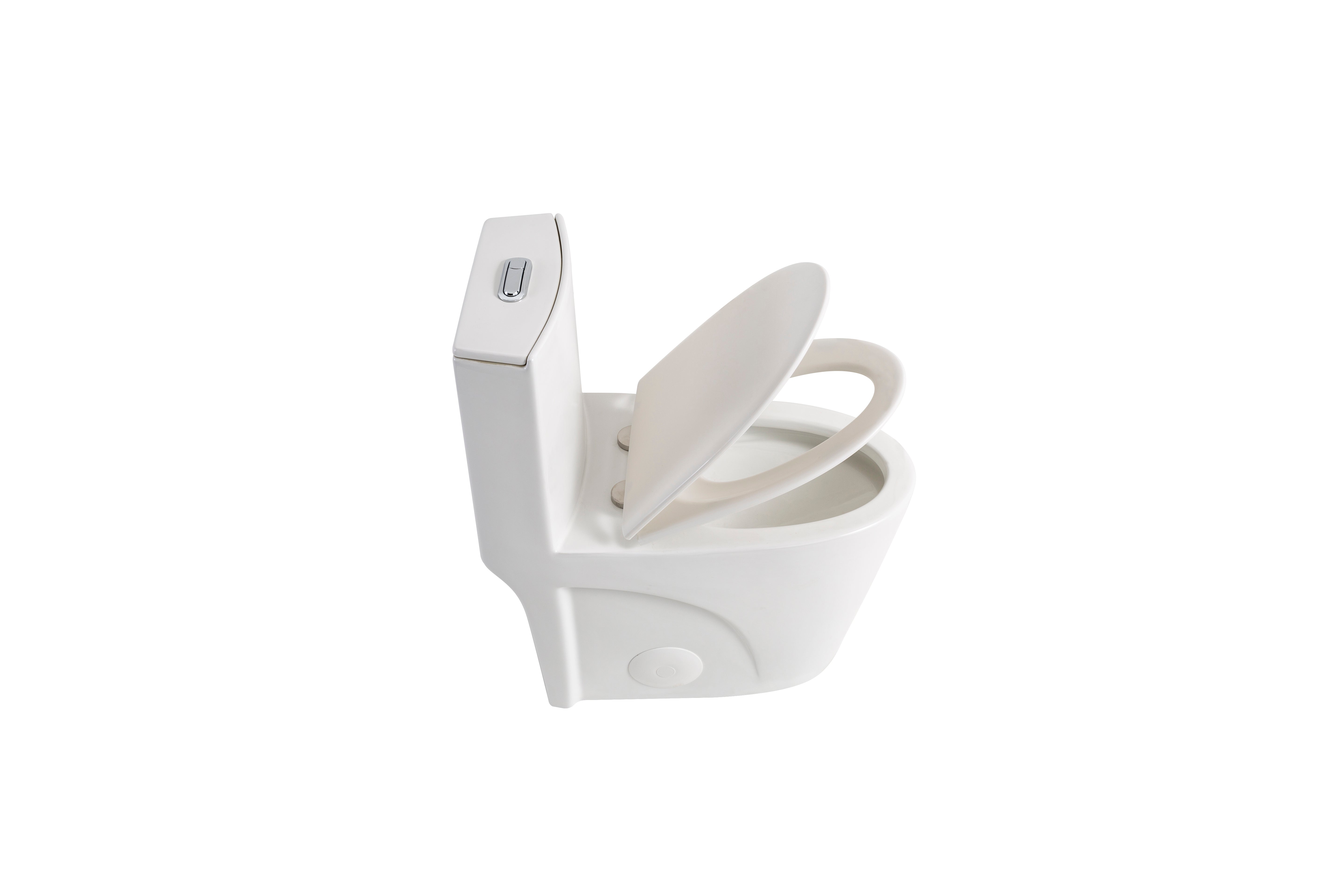 One-Piece Elongated Toilet with 1.1/1.6 GPF Dual Flush, 17" ADA Height and Soft-Close Seat