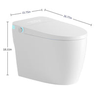 Tankless Smart Toilet with Built-In Bidet, Auto Flush, Heated Seat and Warm Water