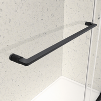 Astra 49"-54" or 55"-60" W x 76" H Frameless Double Sliding Shower Door with 5/16"(8mm) Tempered Clear Glass and Soft-Close