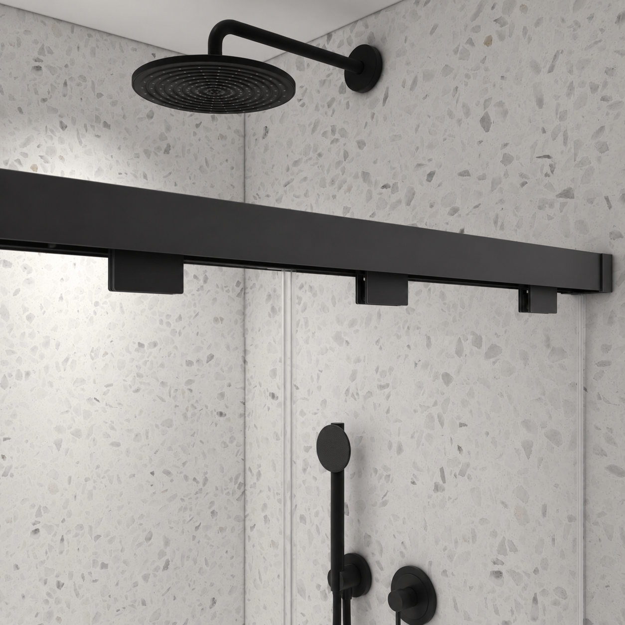 Astra 49"-54" or 55"-60" W x 76" H Frameless Double Sliding Shower Door with 5/16"(8mm) Tempered Clear Glass and Soft-Close