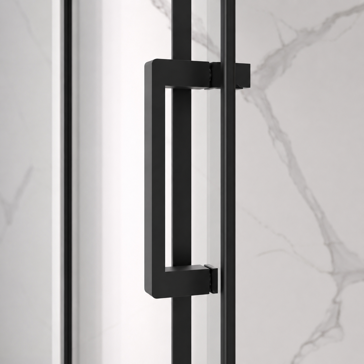 Jade 56"-60" W x 74" H Semi-Frameless Sliding Shower Door with 1/4"(6mm) Tempered Clear Glass