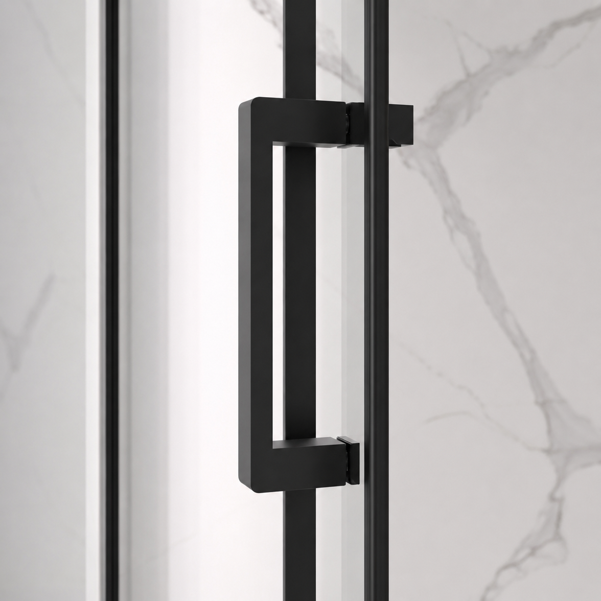 Jade 56"-60" W x 74" H Semi-Frameless Sliding Shower Door with 1/4"(6mm) Tempered Clear Glass