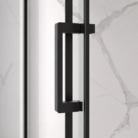 Jade 56"-60" W x 74" H Semi-Frameless Sliding Shower Door with 1/4"(6mm) Tempered Clear Glass