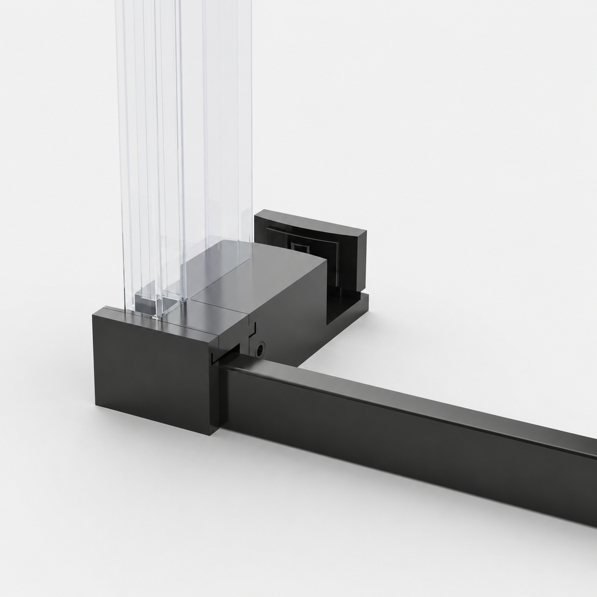 Jade 56"-60" W x 76" H Frameless Single Sliding Shower Door with 5/16"(8mm) Tempered Clear Glass and Buffer Design