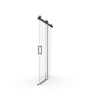 Astra 56"-60" W x 76" H Frameless Single Sliding Shower Door with 1/4"(6mm) Tempered Clear Glass and Soft-Close