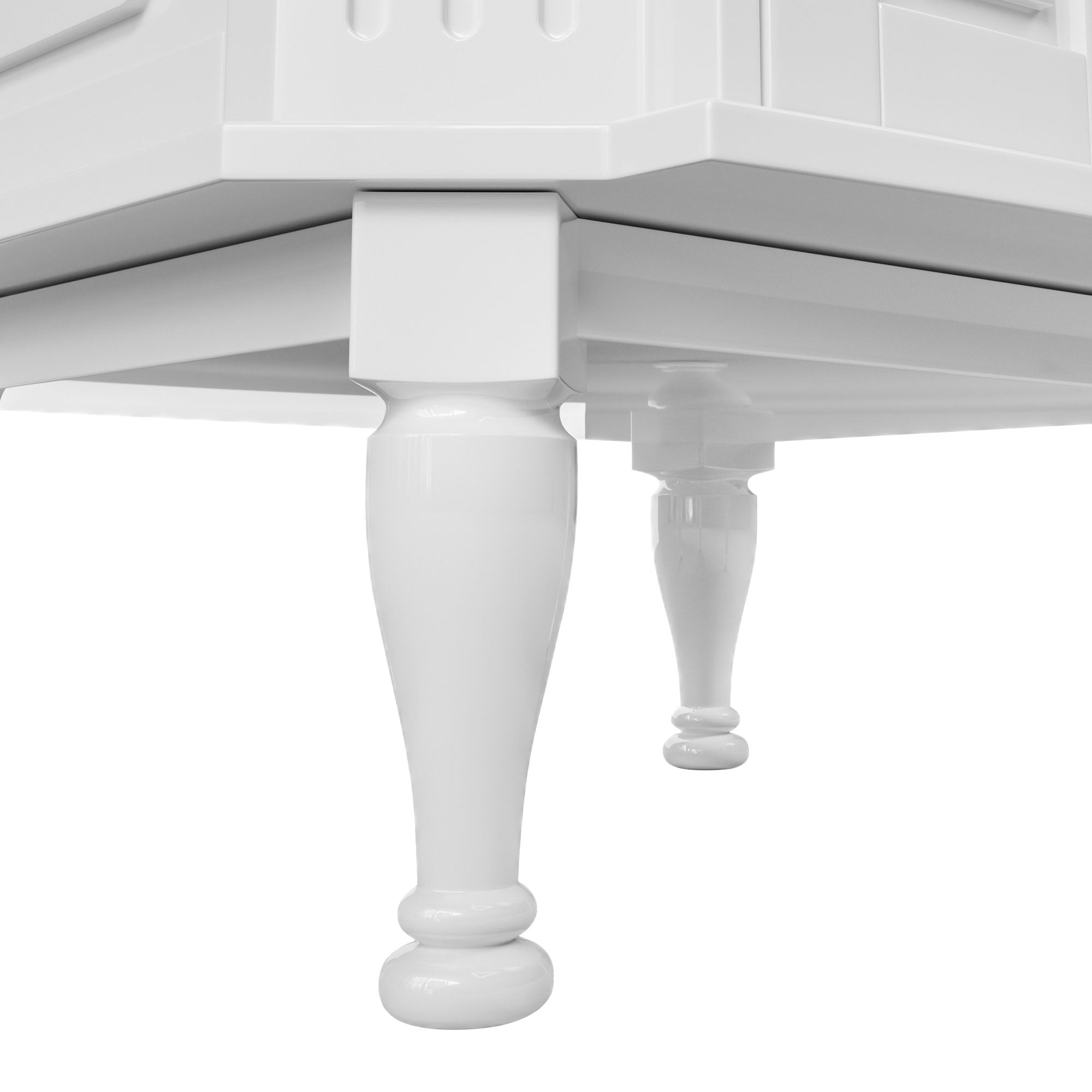 Providence 24" Freestanding Bathroom Vanity with White Marble Top, Ceramic Sink, Fully Assembled