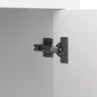 Maya 36" Freestanding Bathroom Vanity with White Ceramic Top, 3 Drawers and Cabinet Storage