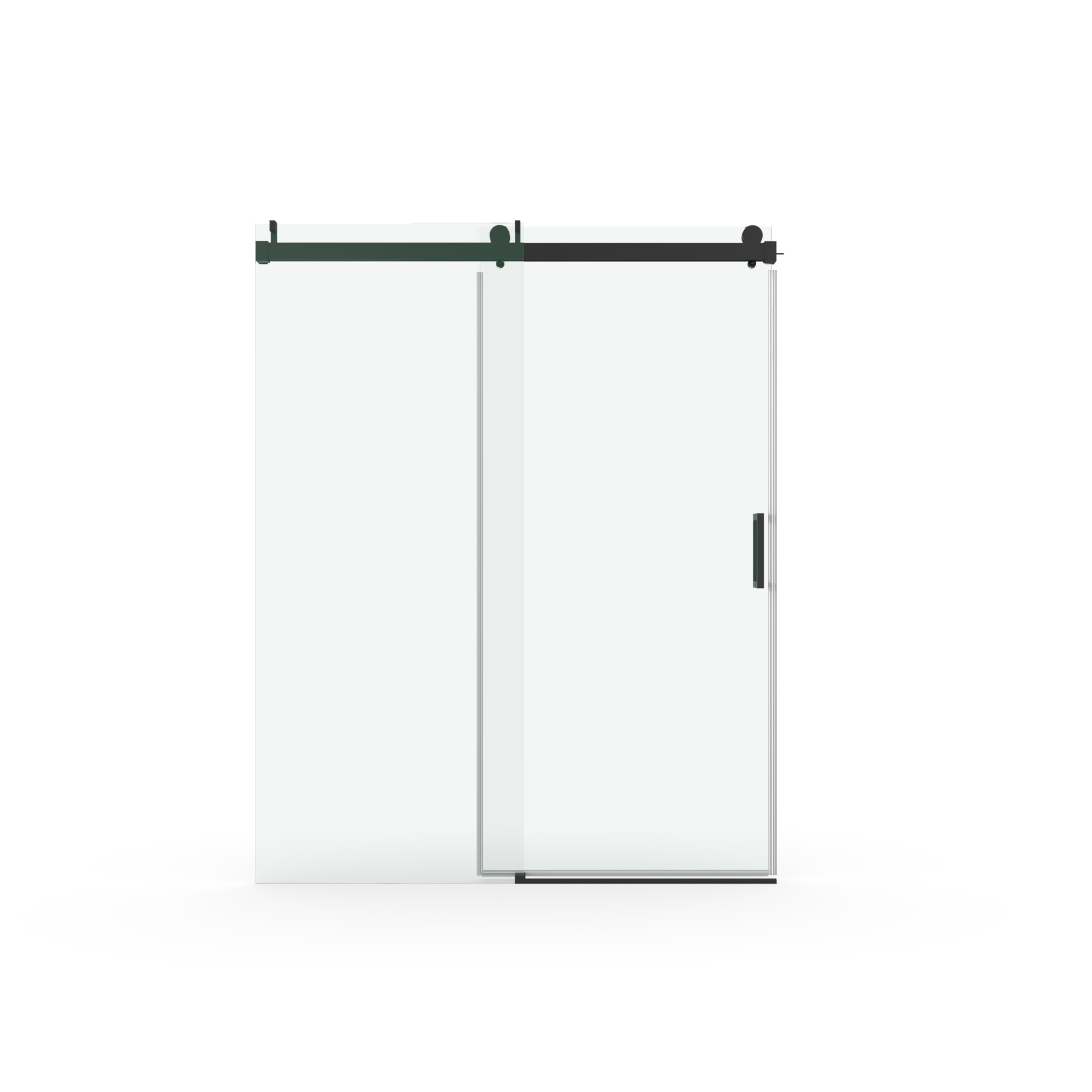 Astra 56"-60" W x 76" H Frameless Single Sliding Shower Door with 1/4"(6mm) Tempered Clear Glass and Soft-Close