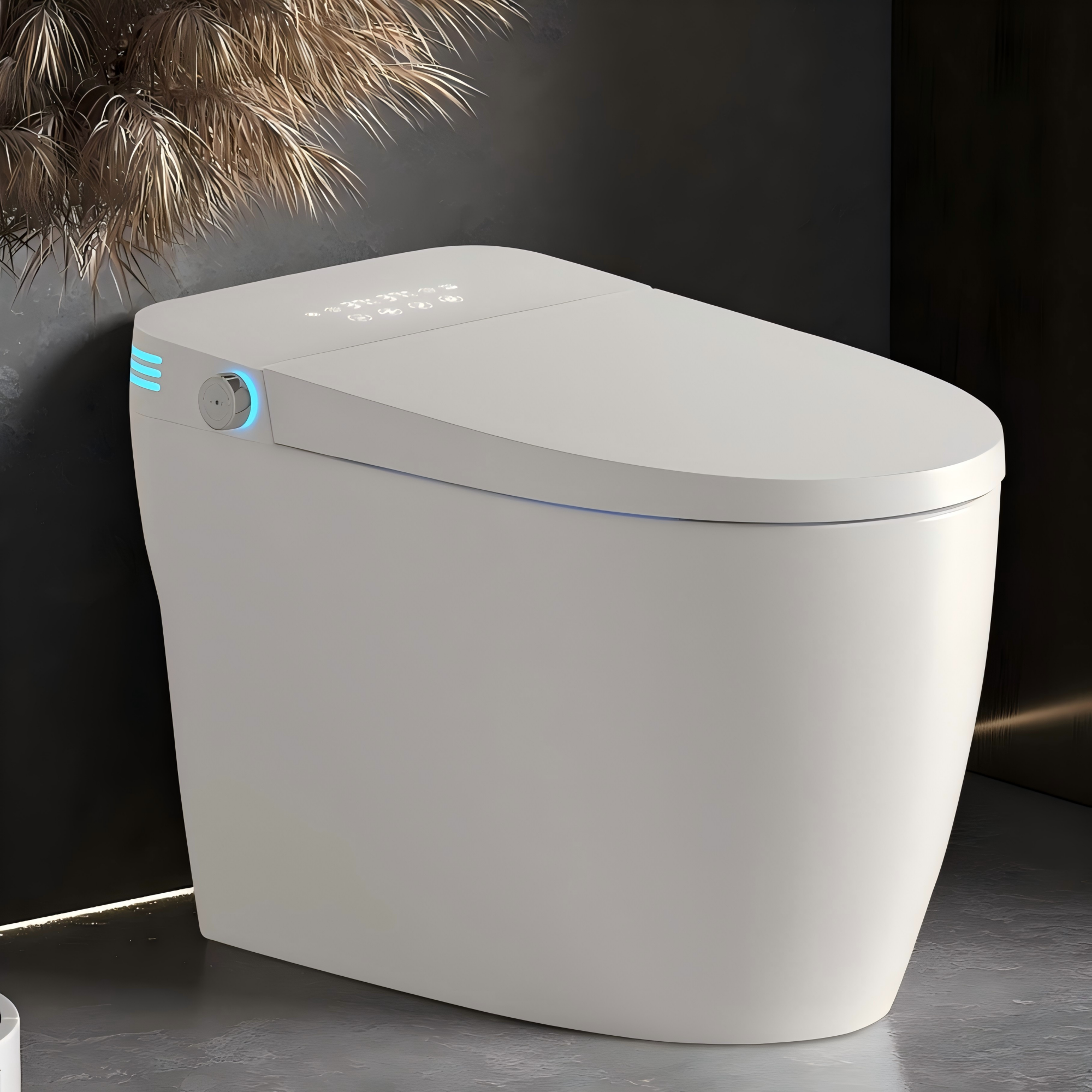 Tankless Smart Toilet with Built-In Bidet, Auto Flush, Heated Seat and Warm Water
