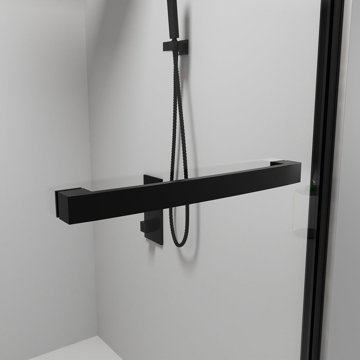 Core 48"–52" or 60"–64" W x 76" H Framed Double Sliding Shower Door with 5/16"(8mm) Tempered Clear Glass