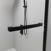 Core 48"–52" or 60"–64" W x 76" H Framed Double Sliding Shower Door with 5/16"(8mm) Tempered Clear Glass